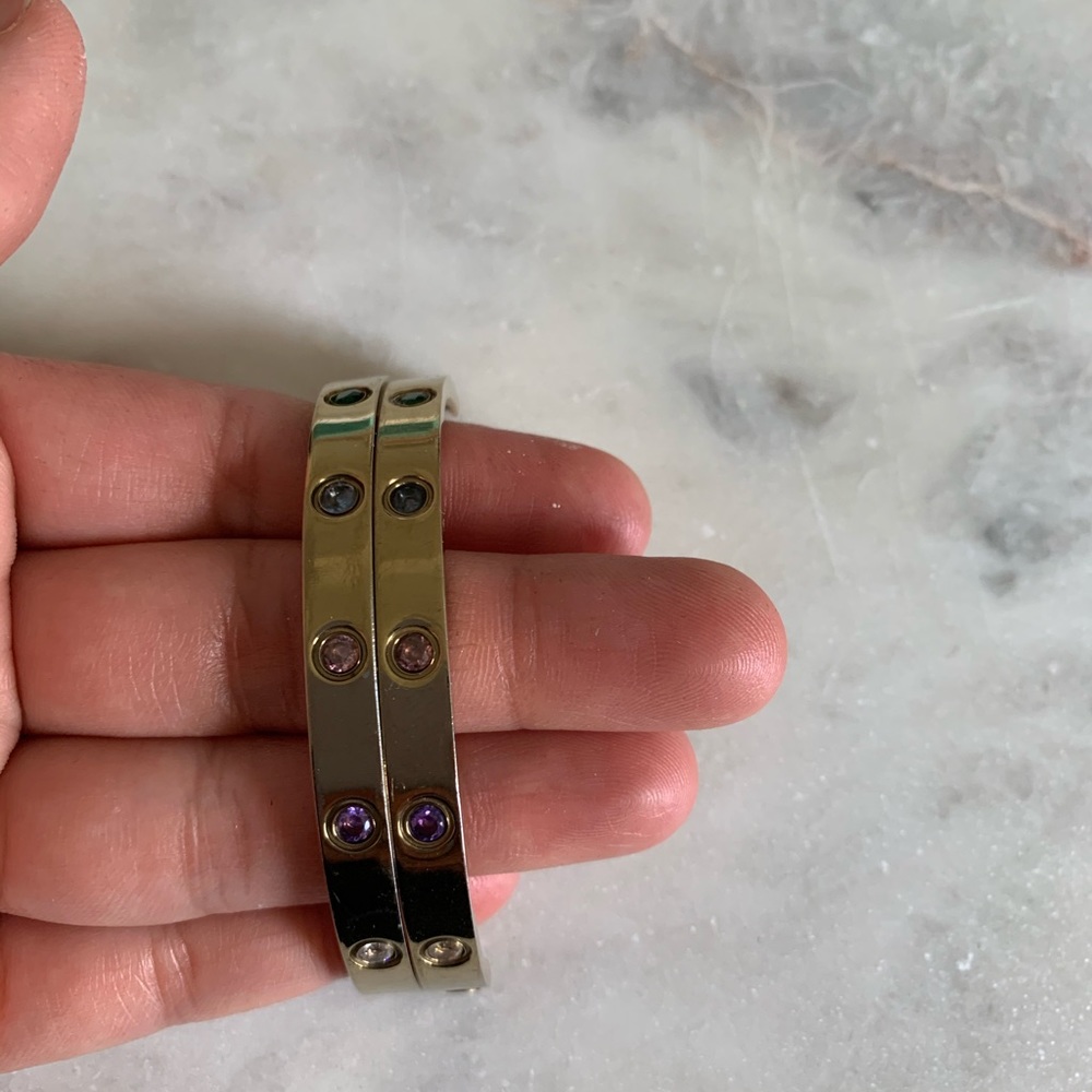 Gold love bracelet